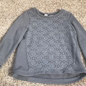 Lace overlay 3T sweatshirt